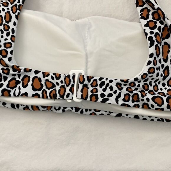 Aqua Swim Animal Print Lined Swim Top NWT - Picture 7 of 7